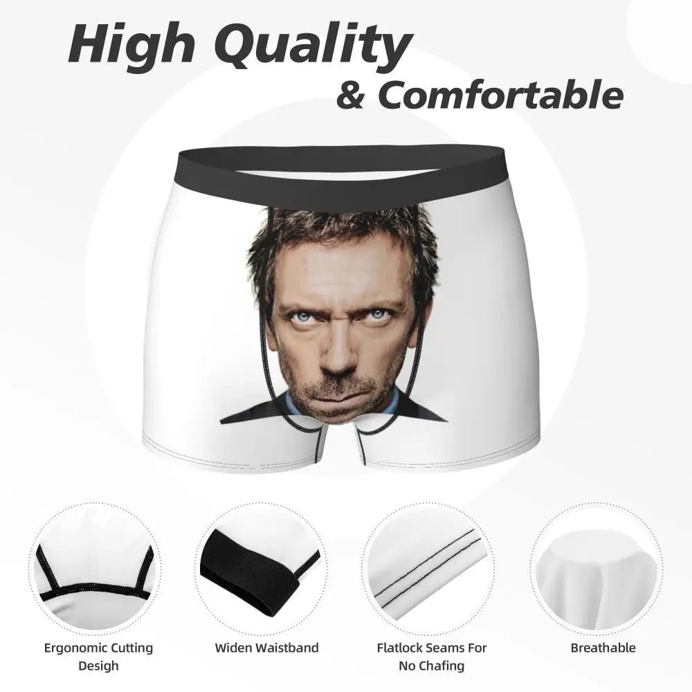 Boxer Underpants Shorts House MD Panties Men Soft Underwear for Homme Man Boyfriend Gifts