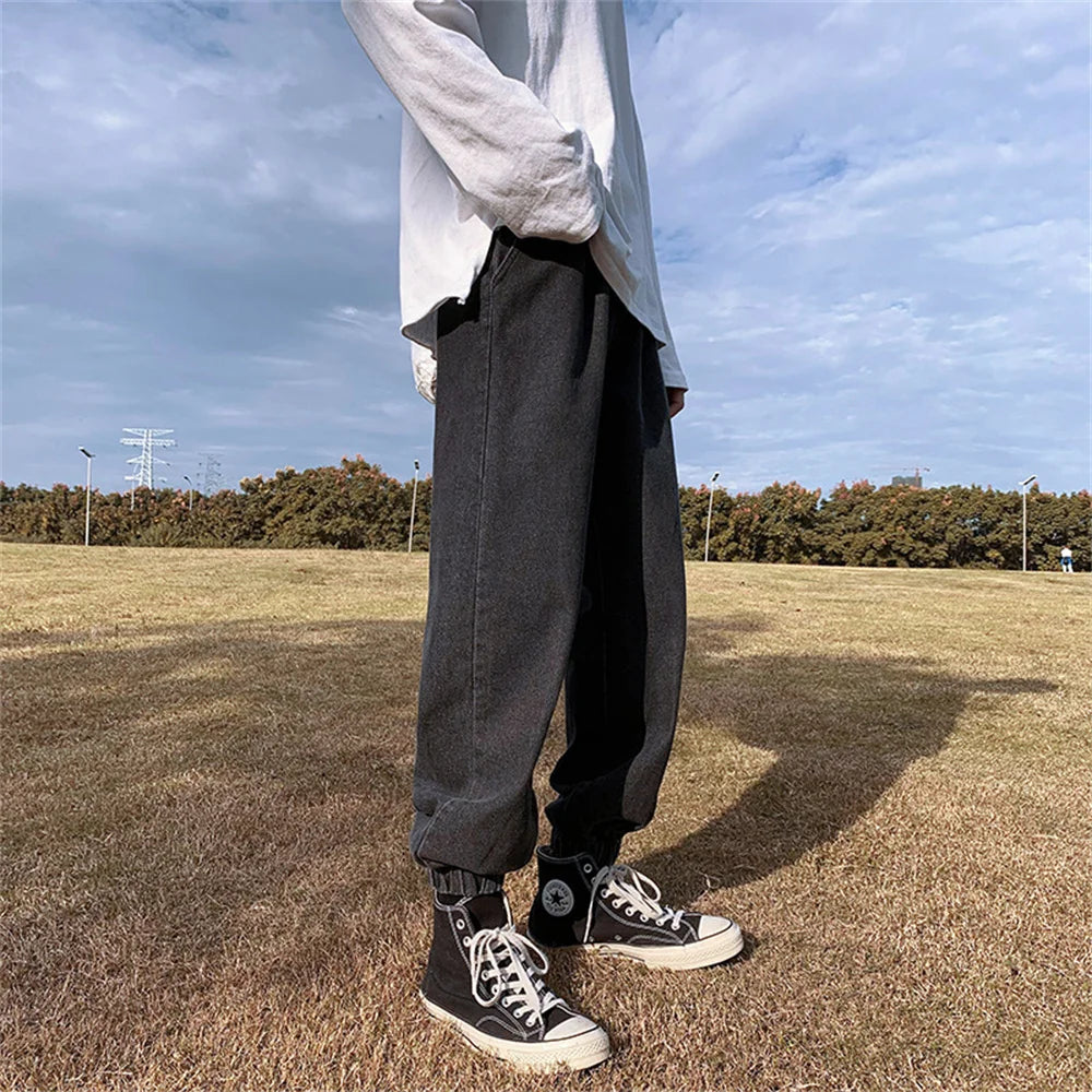 Loose Streetwear Cargo Harem Jeans