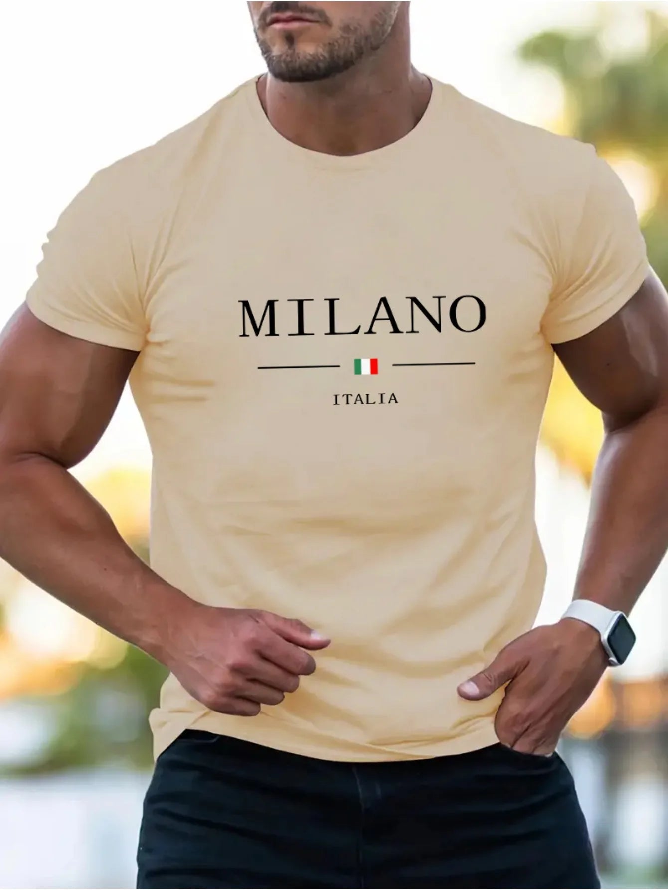 Milano Print Comfortable Cotton T-Shirt