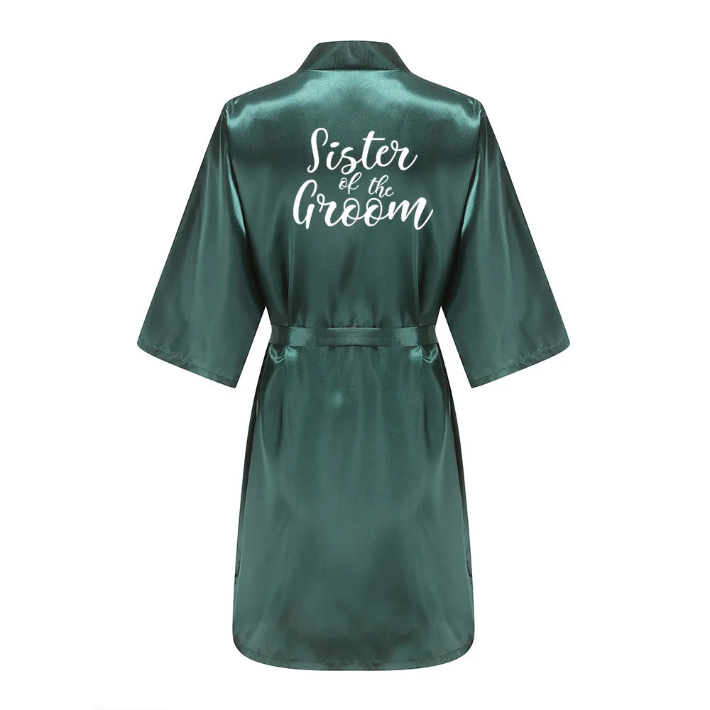 Sexy Women Bridesmaid Printed Robes