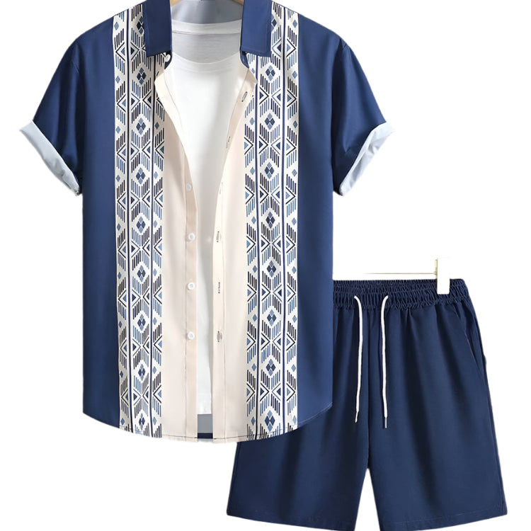 Men's Bohemian Paisley Shorts Set