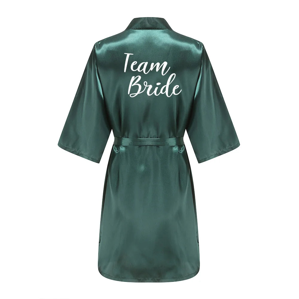 Sexy Women Bridesmaid Printed Robes