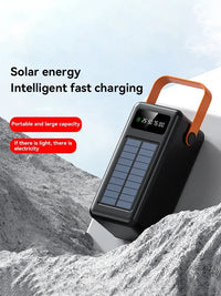 100000mAh Power Bank Large Capacity Built in 4 Cables Detachable Fast Charging Portable External Battery Powerbank for Xiaomi