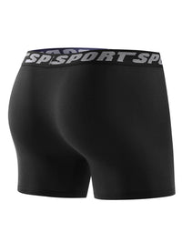 4 pieces of men's sports underwear, soft, breathable and comfortable sweatpants