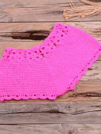 Crochet Bohemia Style Off Shoulder Bikini