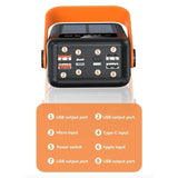 100000mAh Power Bank Large Capacity Built in 4 Cables Detachable Fast Charging Portable External Battery Powerbank for Xiaomi