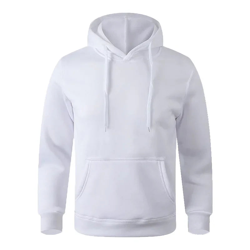 iCool Solid Color Versatile Men Hoodie