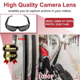 Glasses Camera HD 1080P Video Take Photo Outdoor Video Recorder Cycling Wearable Protable Mini Camera One Button Control