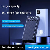 200000mAh 120W Power Bank Large Capacity Super Fast Charge Portable Power Bank With 4 Charging Cables LED Digital Display New