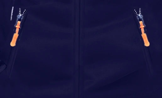 Men's Fashionable Solid Color Multi Pocket Zipper Hoodie