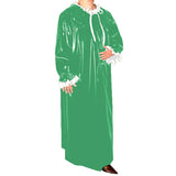 Casual PVC Latex Look Long Maxi Dress