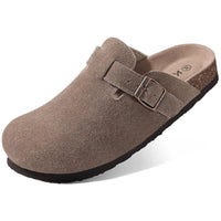 Soft Cork Crestar Genuine Suede Clogs for Women