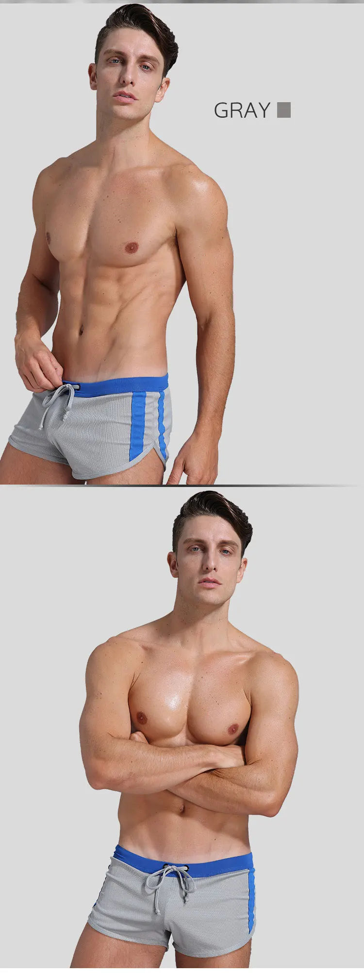 1pcs Mens Boxers Shorts Underwear Summer Fashion Swimwear Trunks Sports Wear Sexy Short Breathable Men Beach Pants Underwear