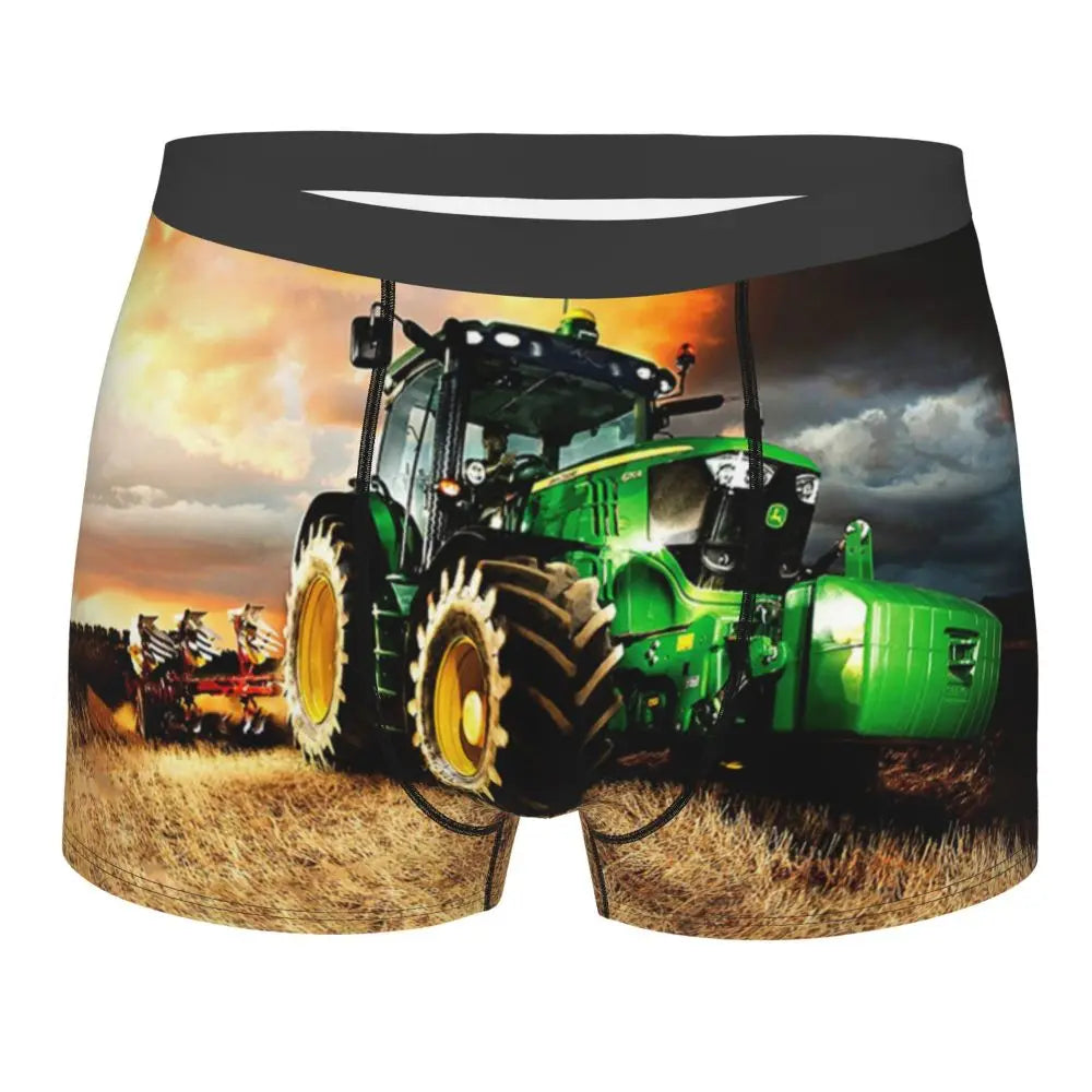 Custom Tractor Boxers Shorts Mens Briefs Underwear Fashion Underpants