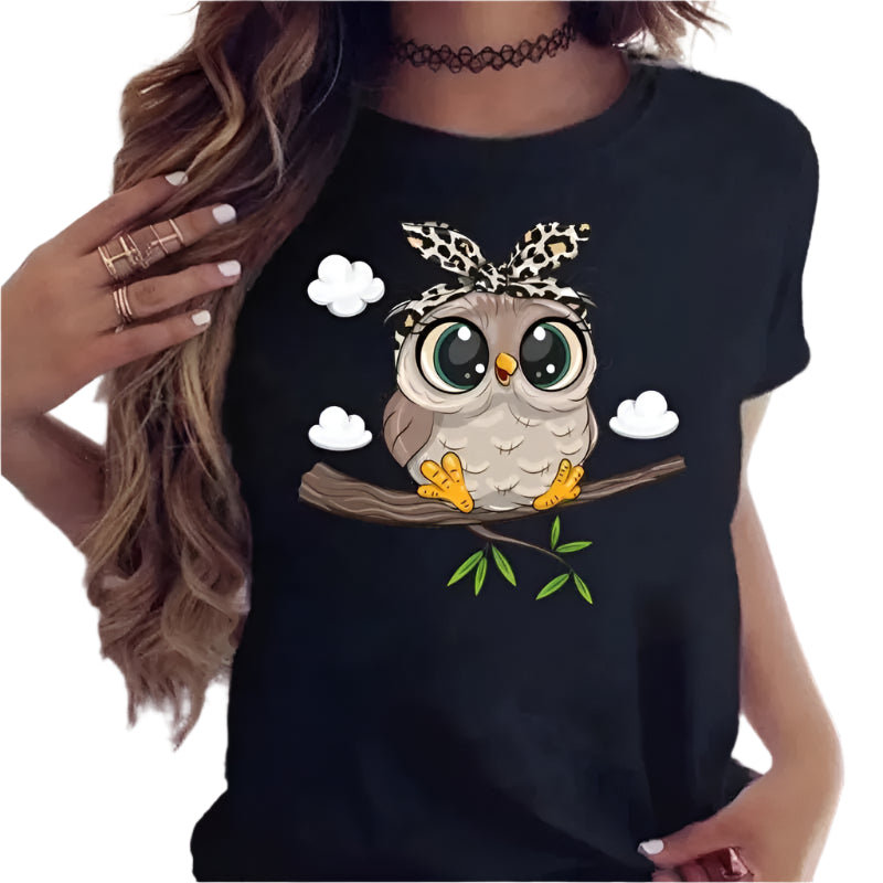 Owl Print T-Shirt