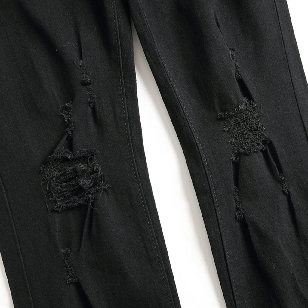 Fashion Ripped High Street Pants