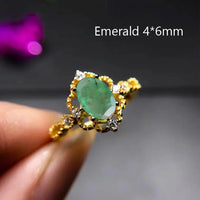 Natural Real Garnet Ring 925