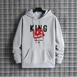 King Printing Mens Tracksuit Clothing Casual Sweatshirts Outdoors Sports Jogging Mens Hoodies Street Sportswear Autumn Winter
