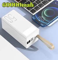 80000mAh Power Bank with LED Display Worldwide Plugs Portable Charger with LED Light High Capacity Polymer Battery Long Travel