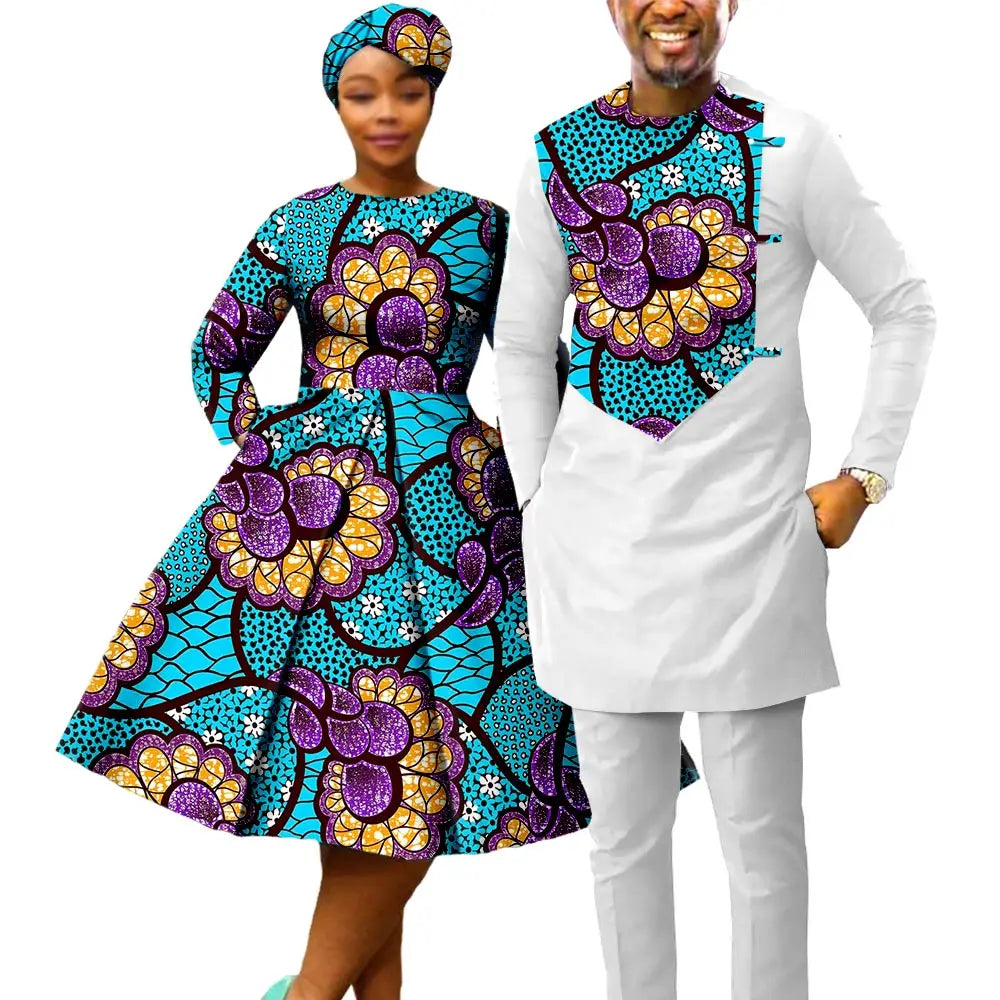 African couple to match outfits Sets - Y22C075