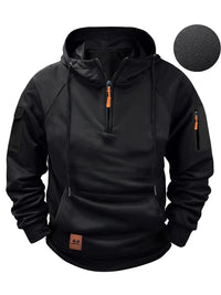 Casual Men's Multi-Pocket Zipper Hoodie