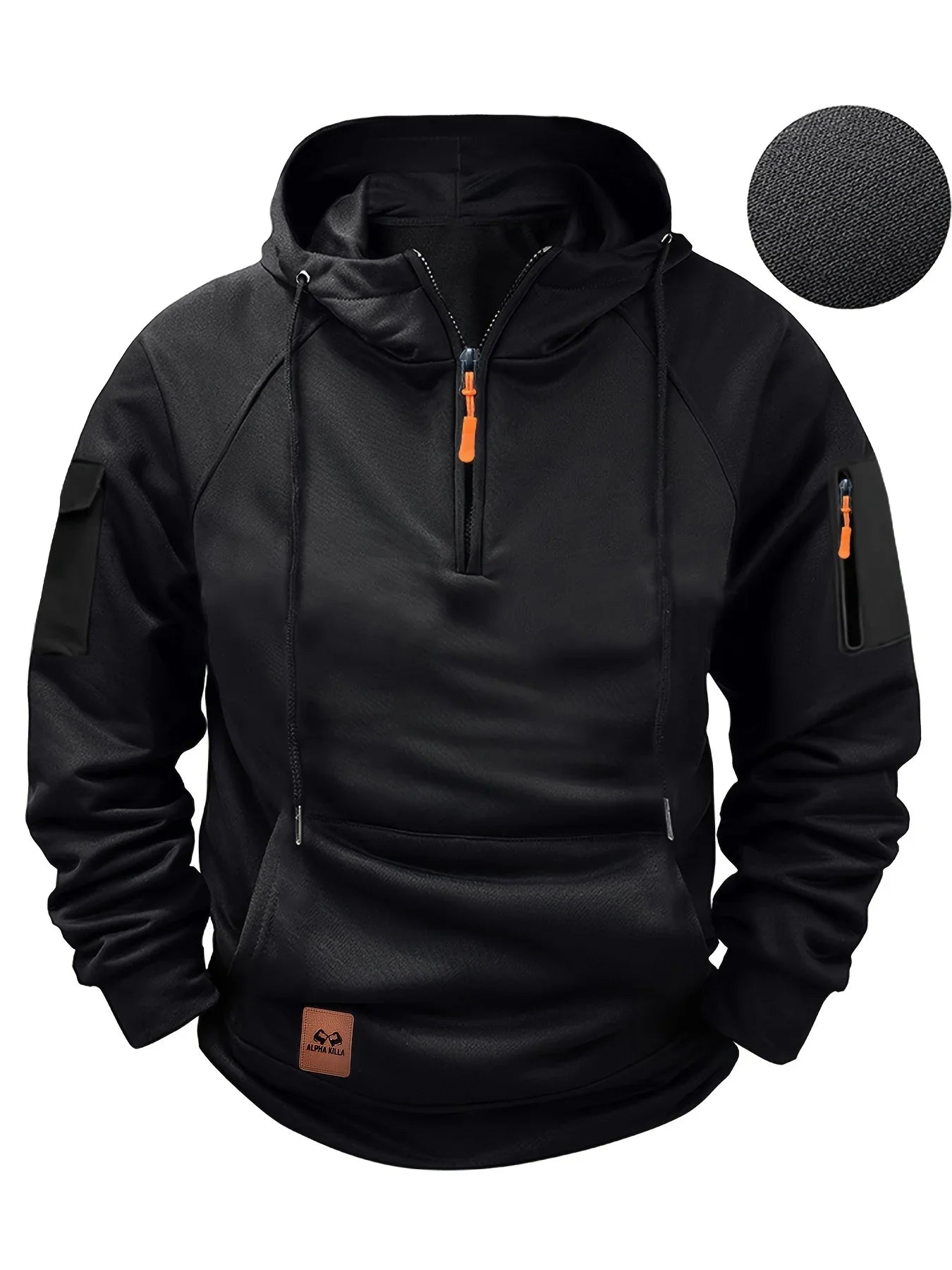 Casual Men's Multi-Pocket Zipper Hoodie