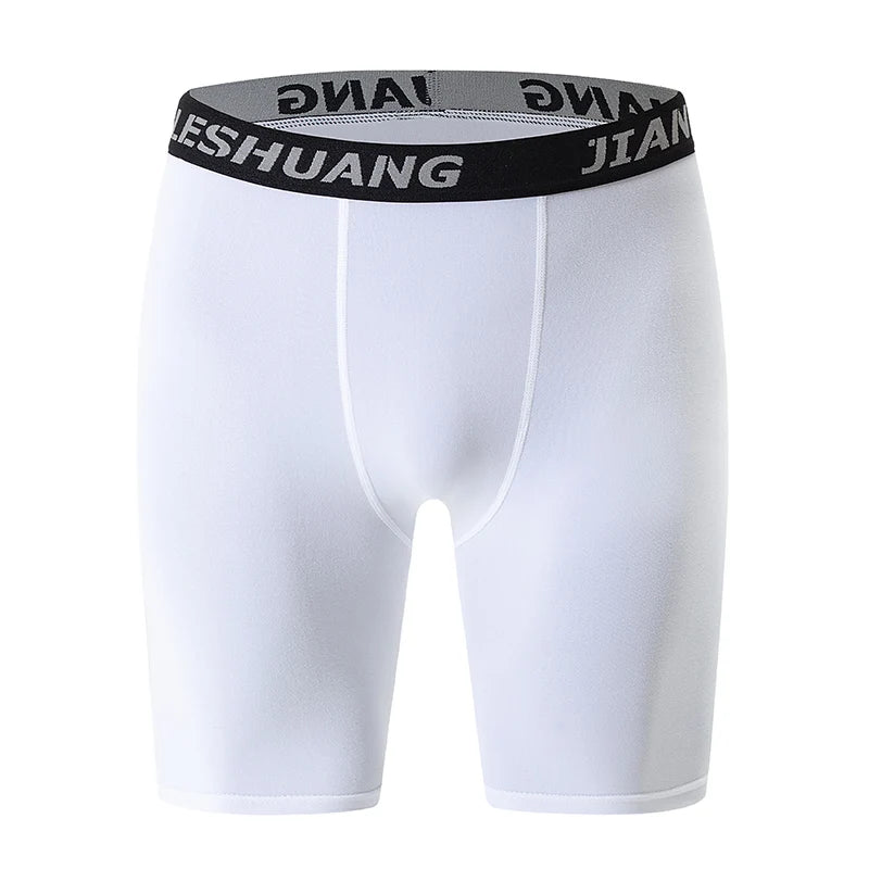 5/10 Piece Set Of Men's Solid Color Classic Long Underwear Quick Drying Youth Sports Comfortable Elastic Casual Boxer Shorts
