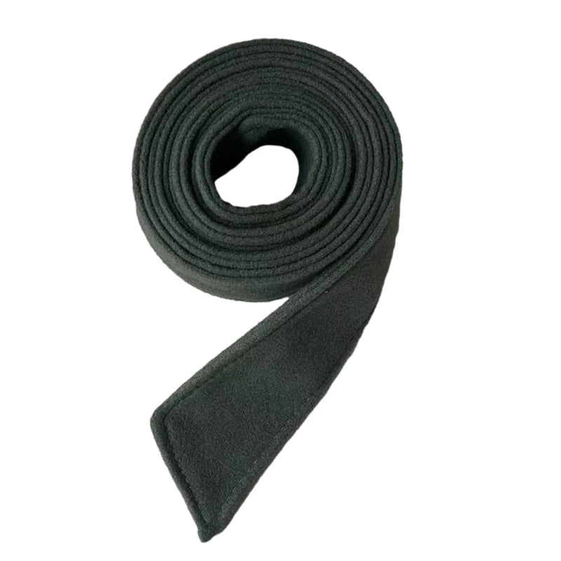 Durable Waist Belt Women Woolen Coat Belt Brushed Plush Decorate Length Adjustable Coat Corset Double-Sided Waist Belt