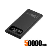 500000mAh 120W Super Fast CharginPower Bank g Portable Mobile Power Ultra large Capacity Digital Display External Battery ﻿