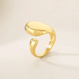 Luxury Rings Anillo Gifts For Women - Stainless Steel 304 - KR111374-GC