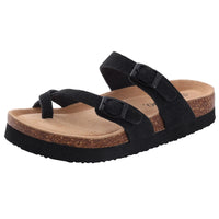 Soft Cork Crestar Genuine Suede Clogs for Women