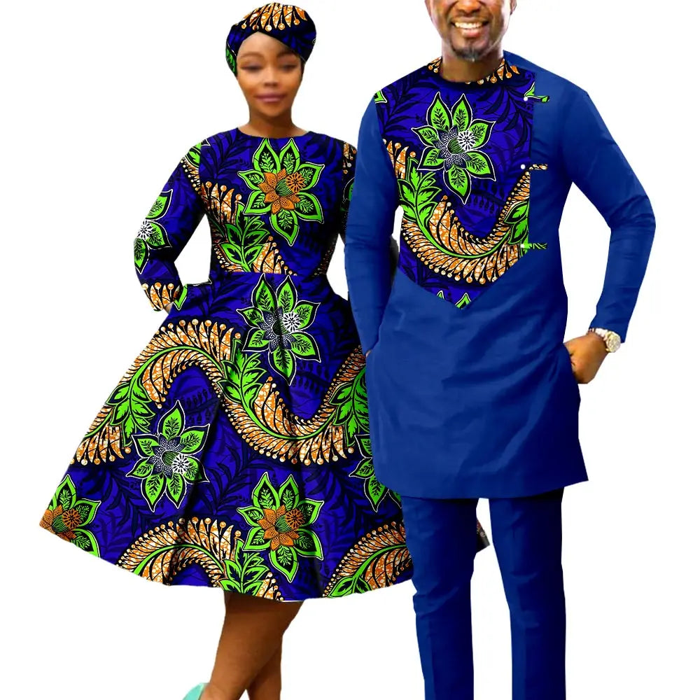 African couple to match outfits Sets - Y22C075