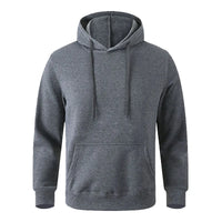 iCool Solid Color Versatile Men Hoodie