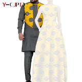 African Dresses for Matching Couple Outfits for Party Vestidos Y23C067