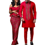 African Couple Dress Outfits Shirt and Pant for  Wedding