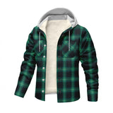 New Men's Coat Sweatshirt With Check Pattern
