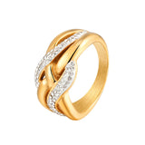 New Design Luxury Shiny Crystal Rings 18 K