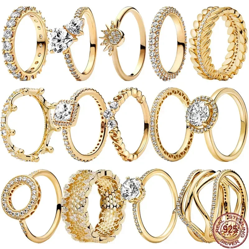 Gold color Series 925 Sterling silver Exquisite Classic