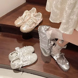 Fashion Ballet Round Toe Cross Strap Shoes