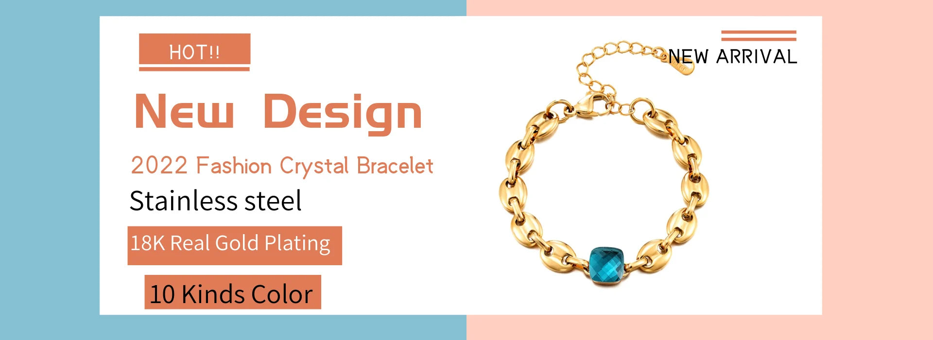 New Design Luxury Shiny Crystal Rings 18 K