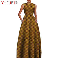 African Dresses for Matching Couple Outfits for Party Vestidos Y23C067