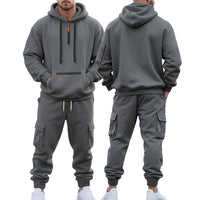 Winter Men's Fleece Hooded Sweatshirt