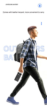 30000mAh 60000mAh Portable Power Bank 120W Fast Charging Power Station Emergency Power Bank LED Charger for Home Camping Phone