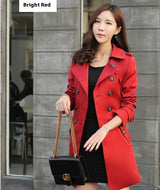 Women's Fashion Trench Coat Mid-length Coat