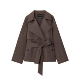 Women's Loose Short Trench Coat