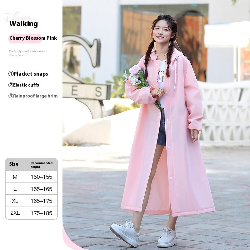 Raincoat Female Electric Battery Motorcycle Outerwear Single