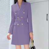 Office Lady Style Slimming Waist Trimming Coat Women's Top