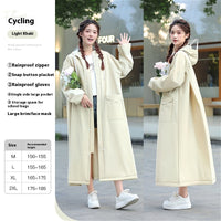 Raincoat Female Electric Battery Motorcycle Outerwear Single