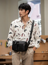Leather Men's Shoulder Bag