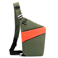 One Shoulder Canvas Chest Bags